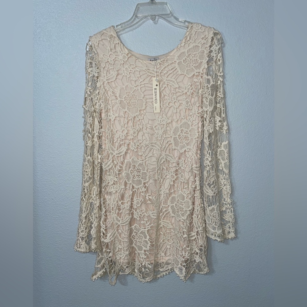 Cream Knot floral dress